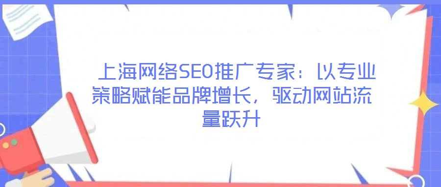 上海網(wǎng)絡(luò)SEO推廣專家:以專業(yè)策略賦能品牌增長(zhǎng),驅(qū)動(dòng)網(wǎng)站流量躍升