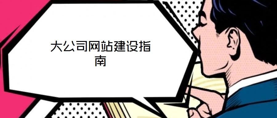 大公司網(wǎng)站建設指南