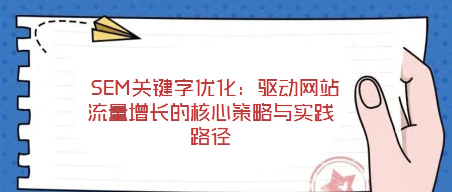  SEM關(guān)鍵字優(yōu)化：驅(qū)動(dòng)網(wǎng)站流量增長的核心策略與實(shí)踐路徑