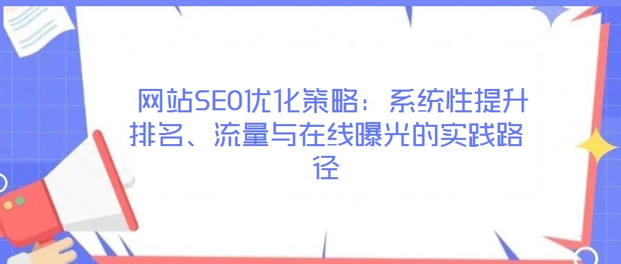  網(wǎng)站SEO優(yōu)化策略：系統(tǒng)性提升排名、流量與在線曝光的實踐路徑