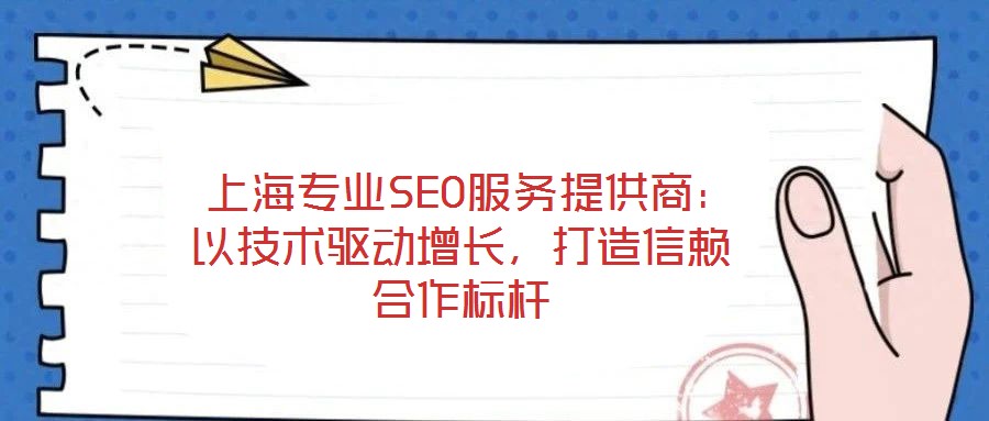  上海專業(yè)SEO服務(wù)提供商：以技術(shù)驅(qū)動增長，打造信賴合作標(biāo)桿