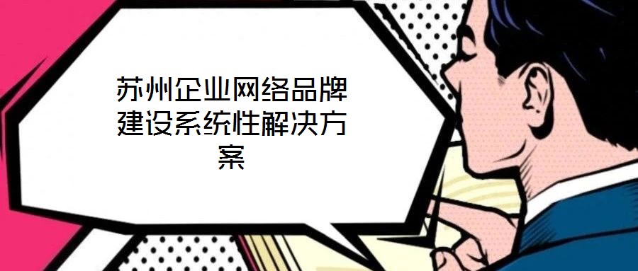 蘇州企業(yè)網(wǎng)絡品牌建設系統(tǒng)性解決方案